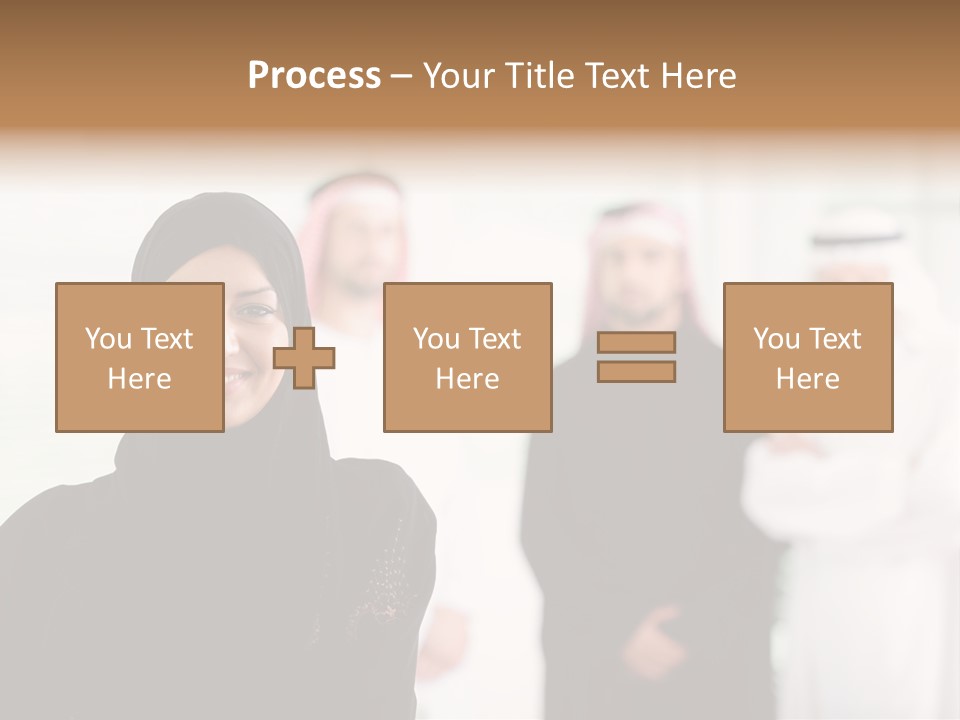 Ethnic  Busuinessmen PowerPoint Template