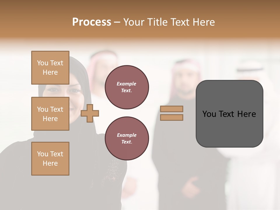 Ethnic  Busuinessmen PowerPoint Template