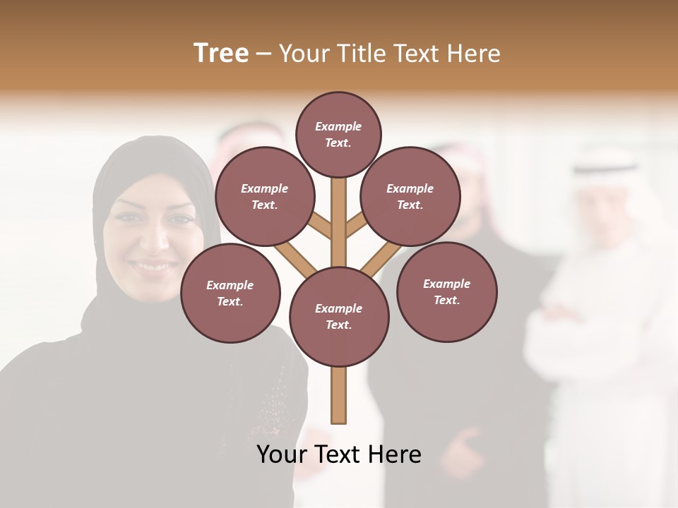 Ethnic  Busuinessmen PowerPoint Template