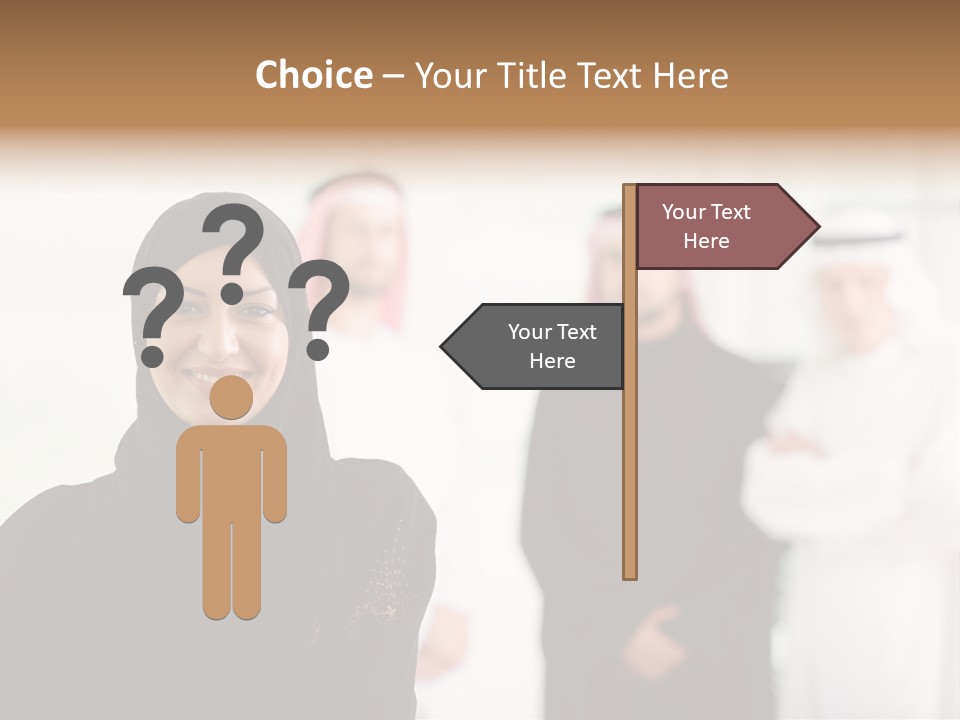 Ethnic  Busuinessmen PowerPoint Template