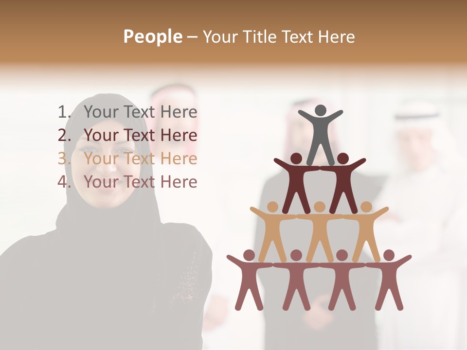 Ethnic  Busuinessmen PowerPoint Template