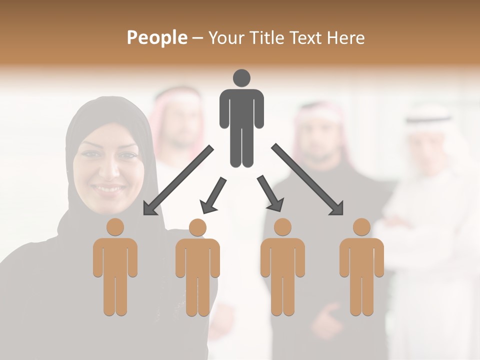 Ethnic  Busuinessmen PowerPoint Template