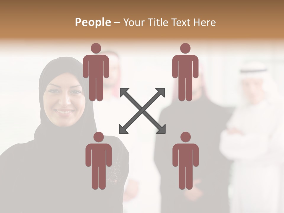 Ethnic  Busuinessmen PowerPoint Template