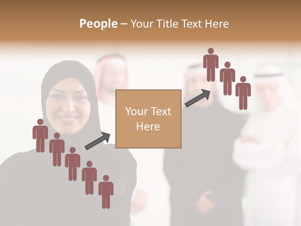 Ethnic  Busuinessmen PowerPoint Template