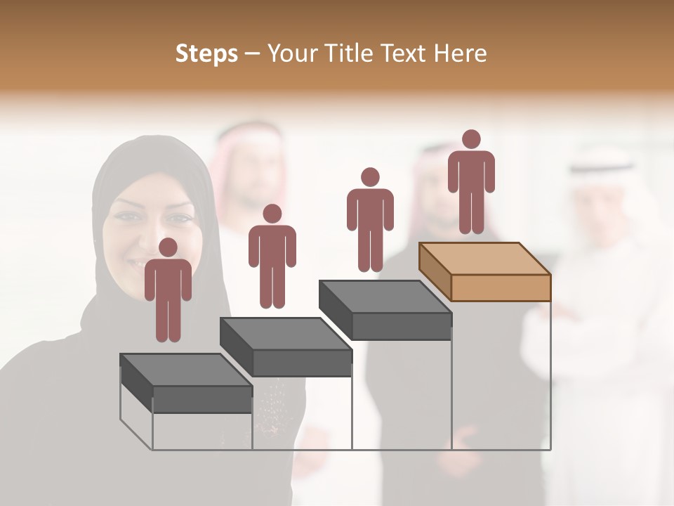 Ethnic  Busuinessmen PowerPoint Template