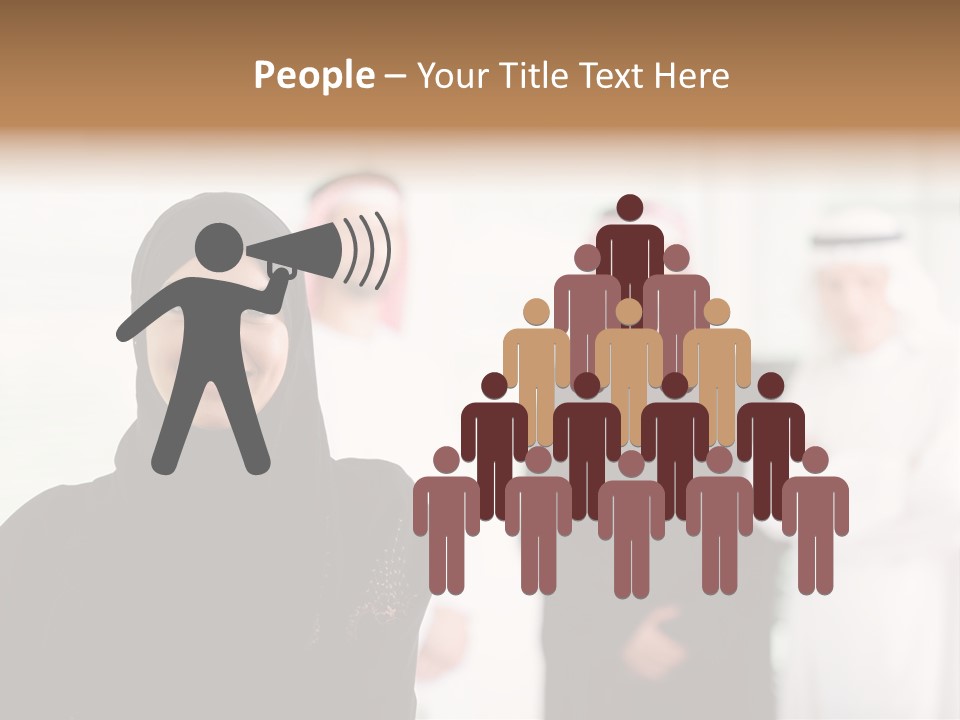 Ethnic  Busuinessmen PowerPoint Template