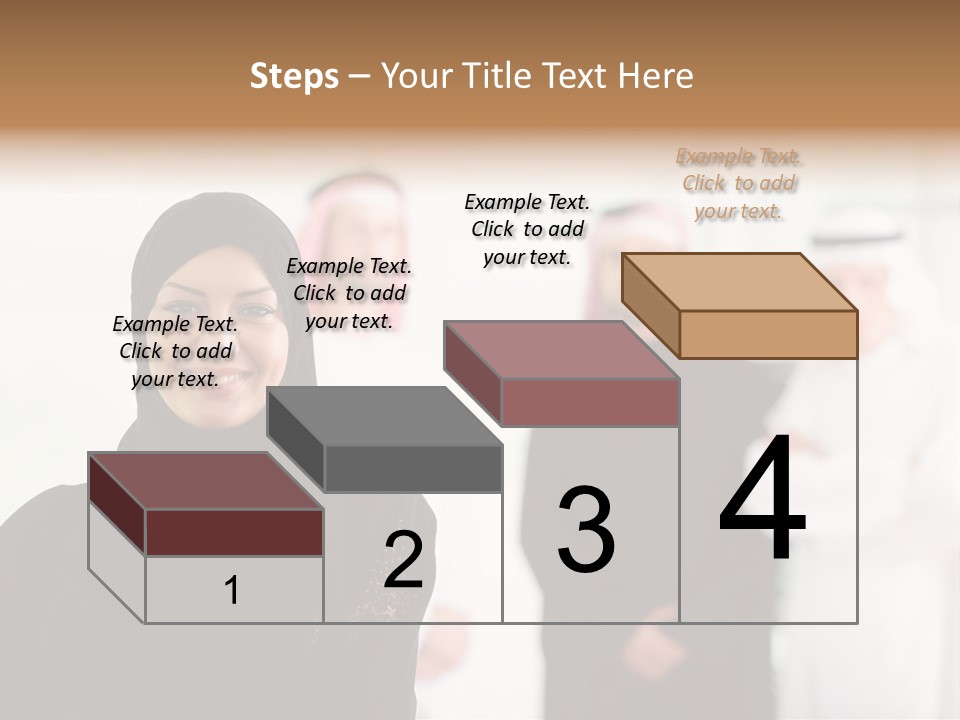 Ethnic  Busuinessmen PowerPoint Template