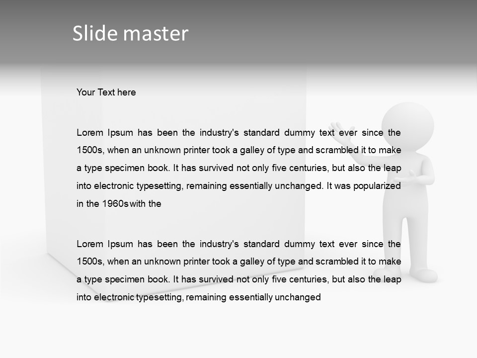 Presentation Hands Show PowerPoint Template