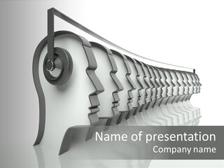 Black Contact Copyspace PowerPoint Template