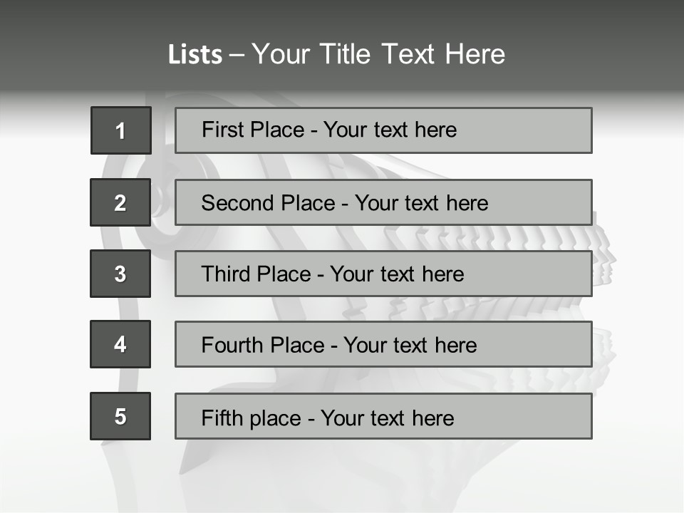 Black Contact Copyspace PowerPoint Template