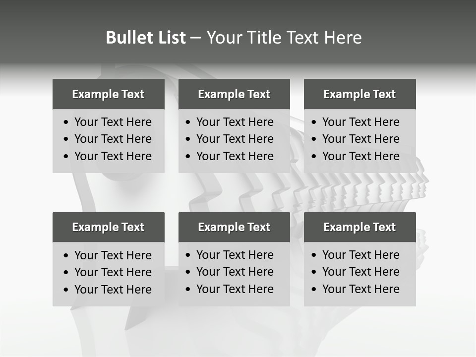 Black Contact Copyspace PowerPoint Template