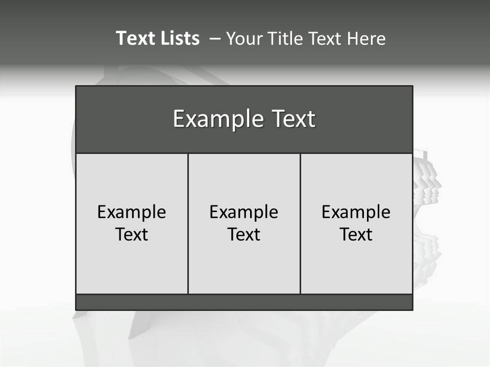 Black Contact Copyspace PowerPoint Template