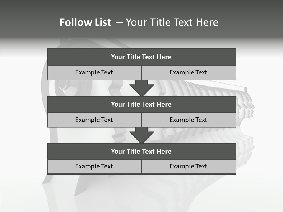 Black Contact Copyspace PowerPoint Template