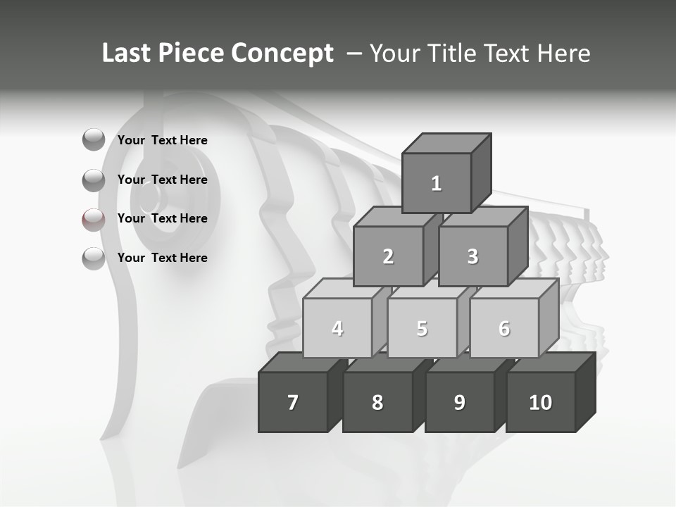 Black Contact Copyspace PowerPoint Template