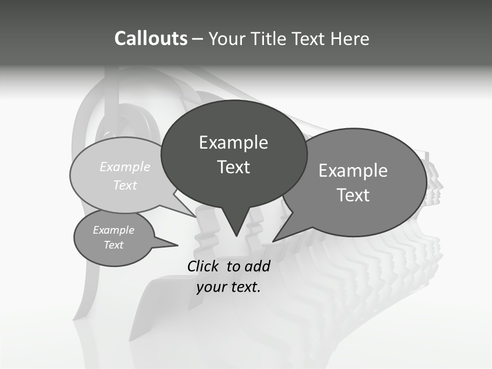 Black Contact Copyspace PowerPoint Template