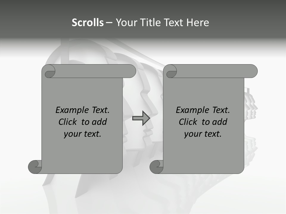 Black Contact Copyspace PowerPoint Template