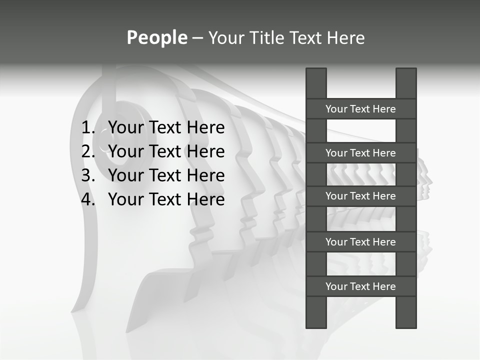 Black Contact Copyspace PowerPoint Template