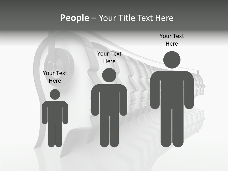 Black Contact Copyspace PowerPoint Template