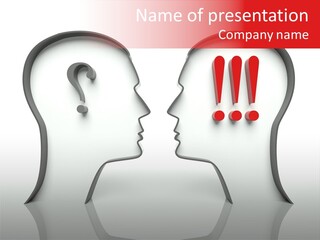 Family Head Person PowerPoint Template