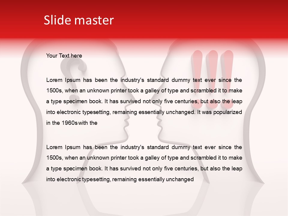 Family Head Person PowerPoint Template