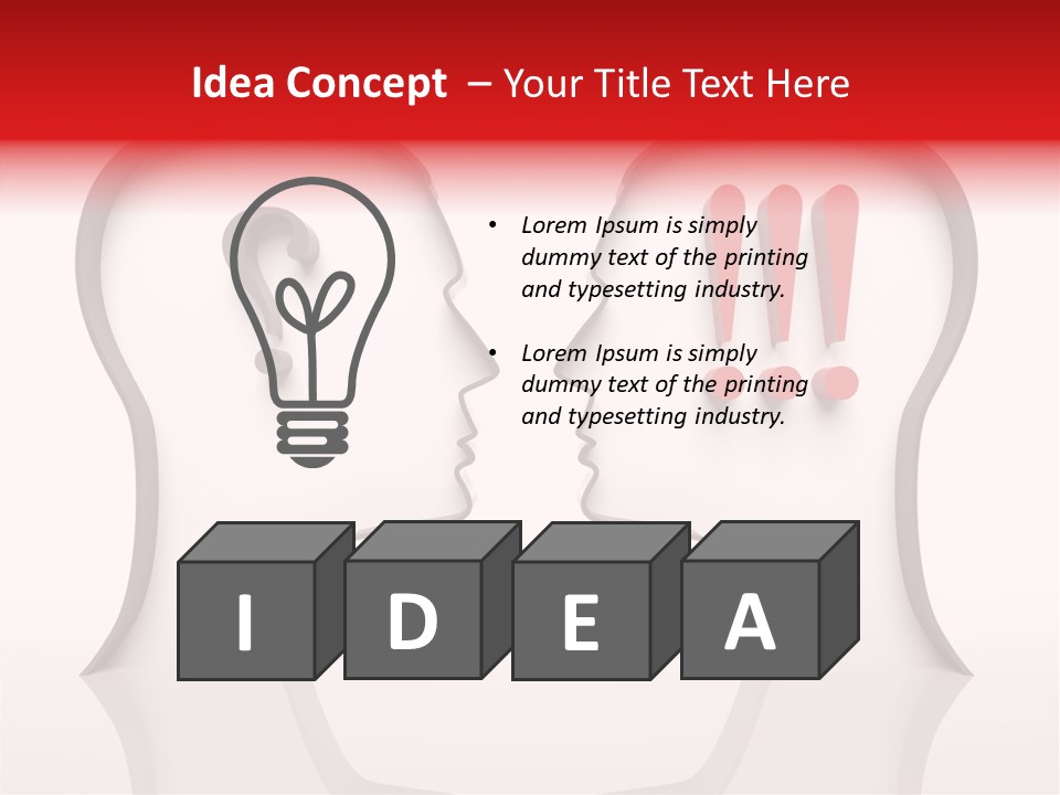 Family Head Person PowerPoint Template