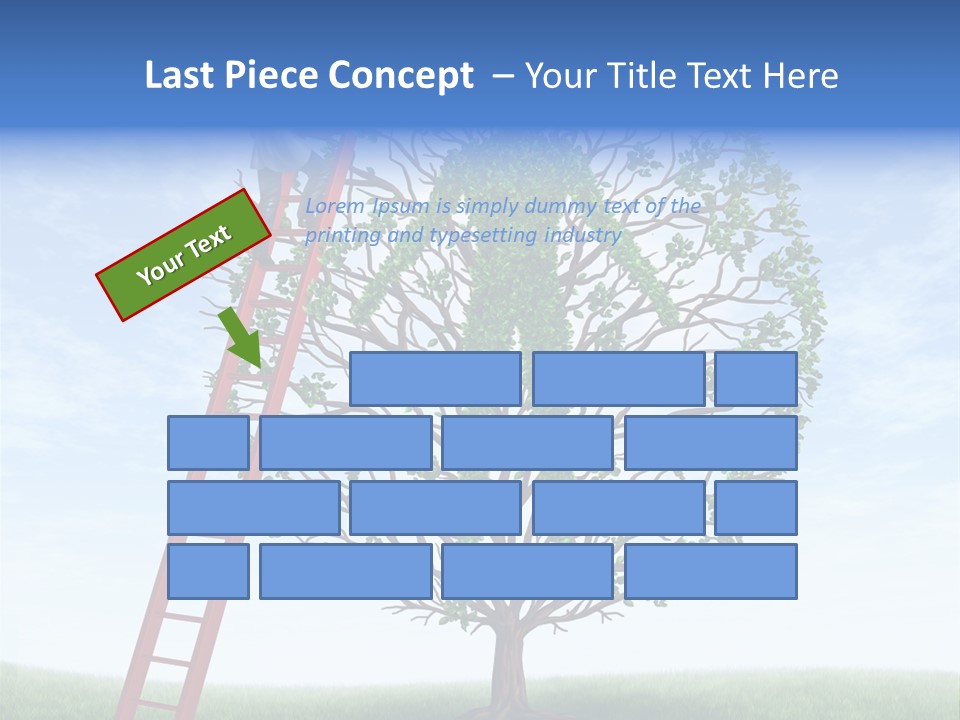 Service Tree Green PowerPoint Template