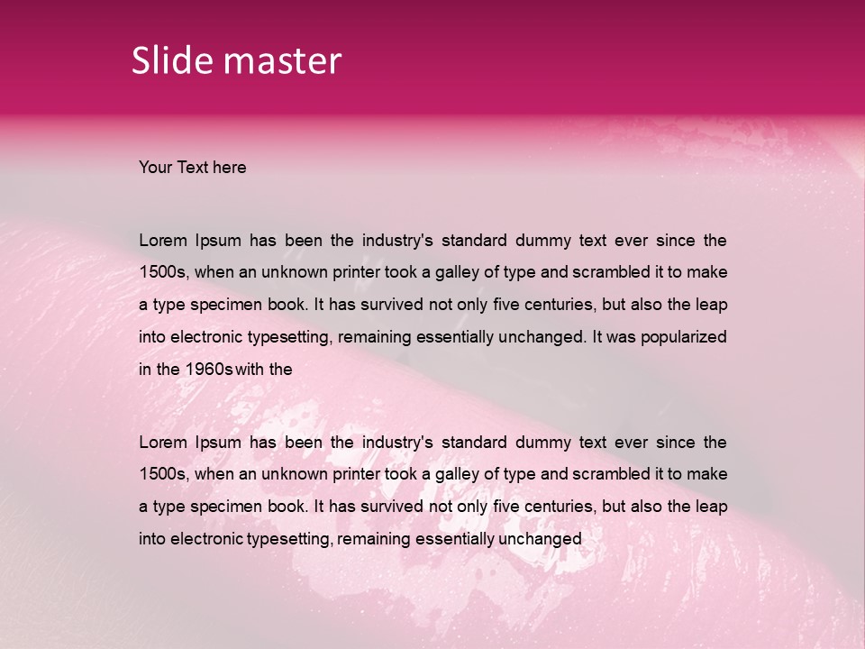 Glossy Makeup Luxury PowerPoint Template