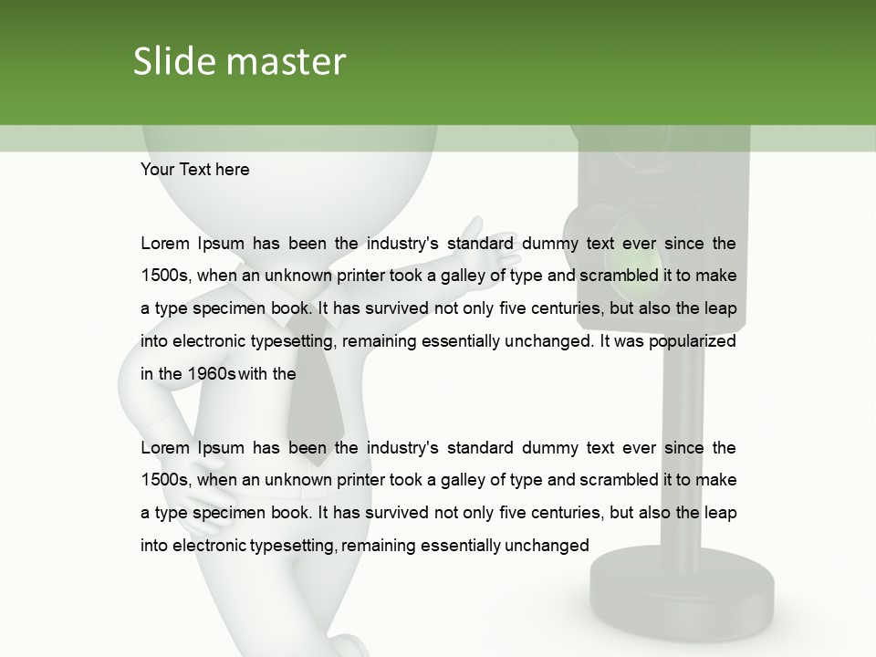 Transport Concept Stoplight PowerPoint Template