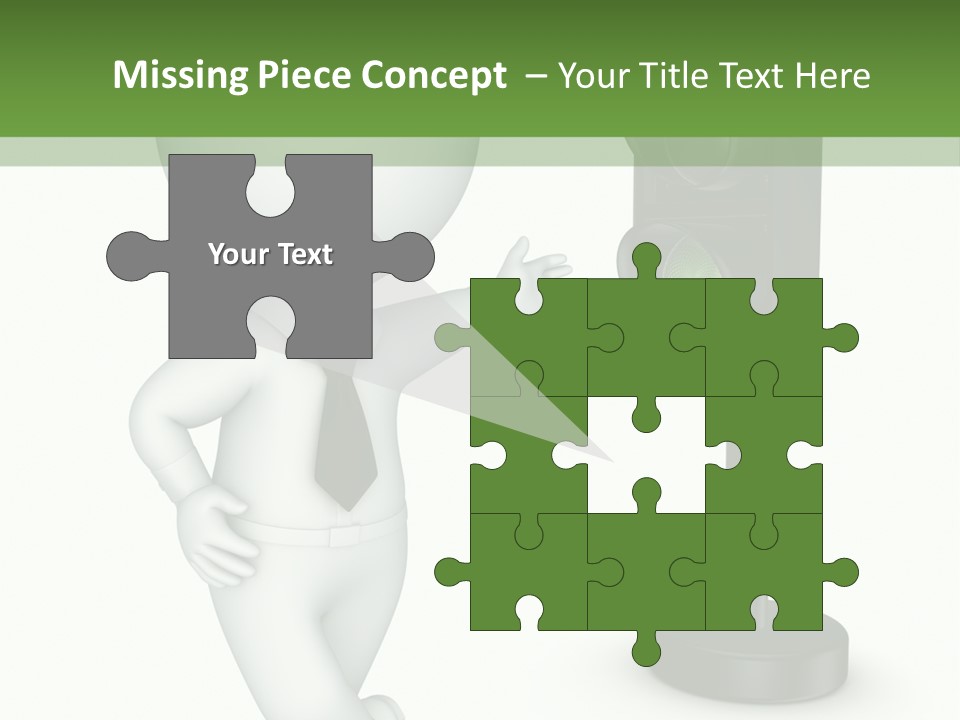 Transport Concept Stoplight PowerPoint Template