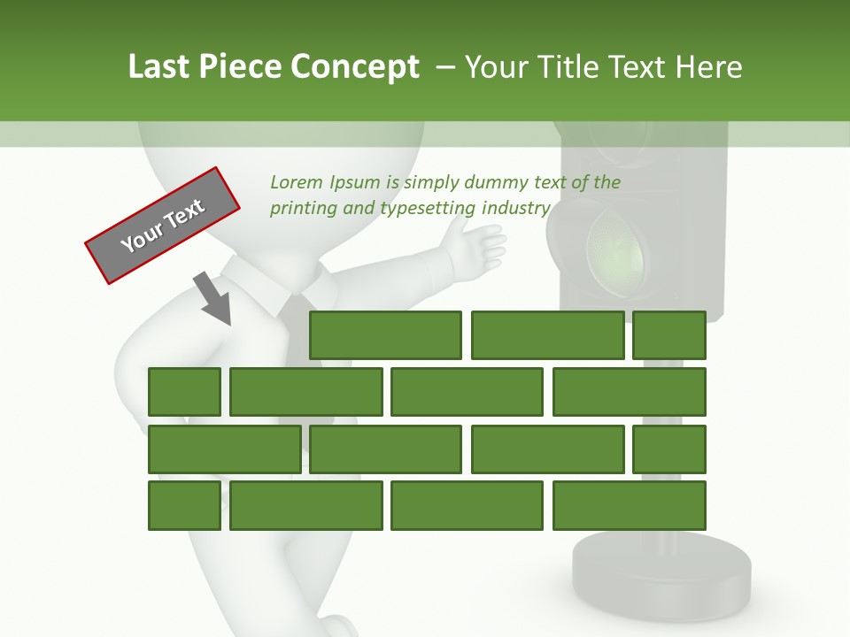 Transport Concept Stoplight PowerPoint Template
