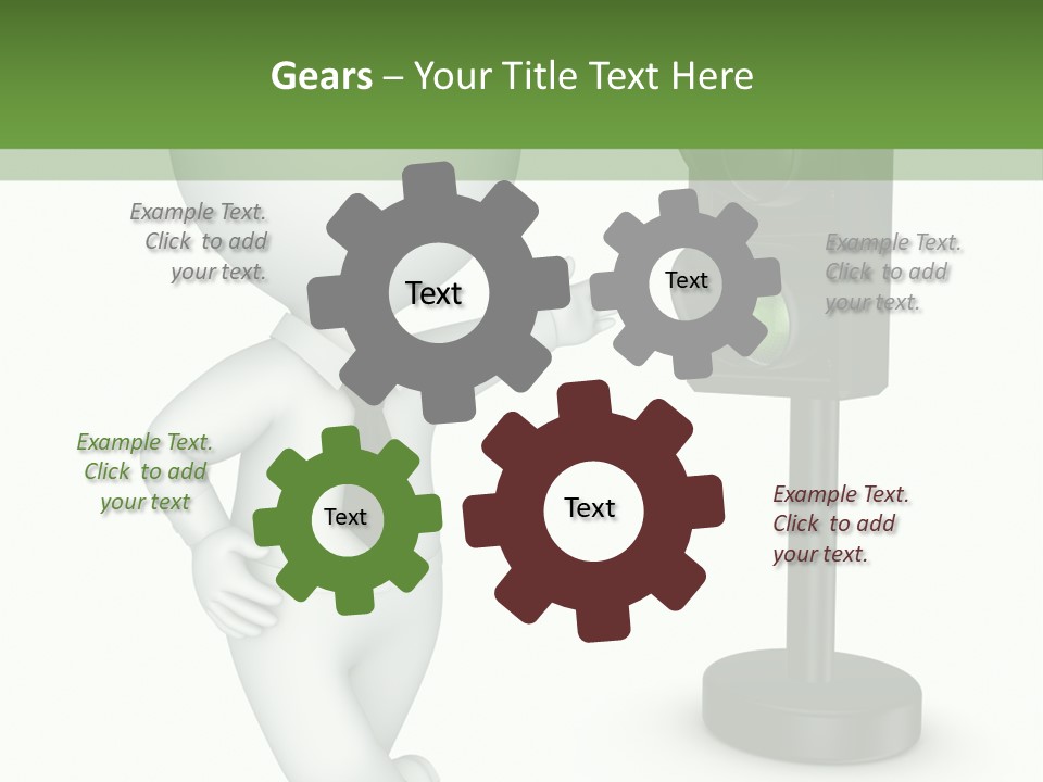 Transport Concept Stoplight PowerPoint Template