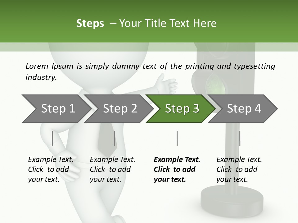 Transport Concept Stoplight PowerPoint Template