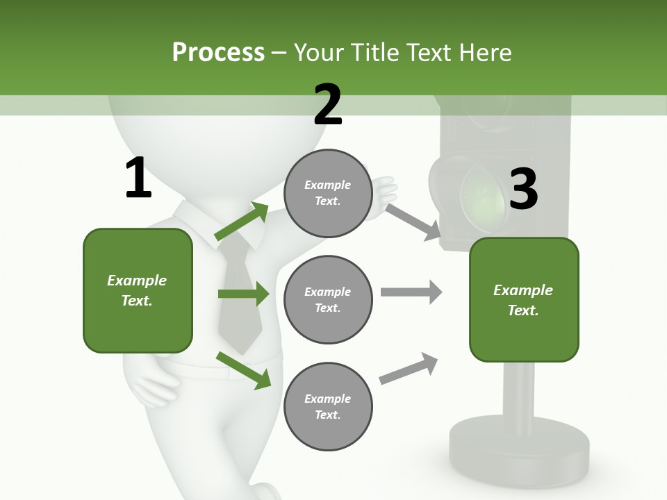 Transport Concept Stoplight PowerPoint Template