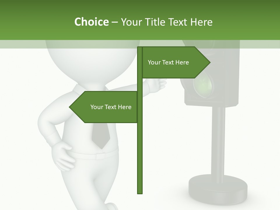 Transport Concept Stoplight PowerPoint Template