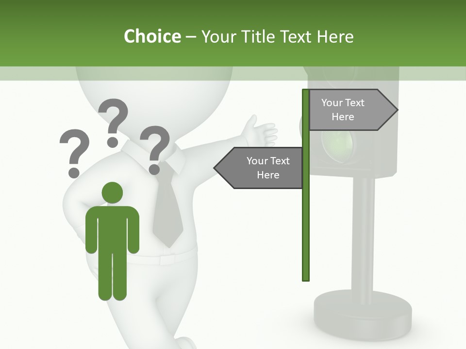 Transport Concept Stoplight PowerPoint Template