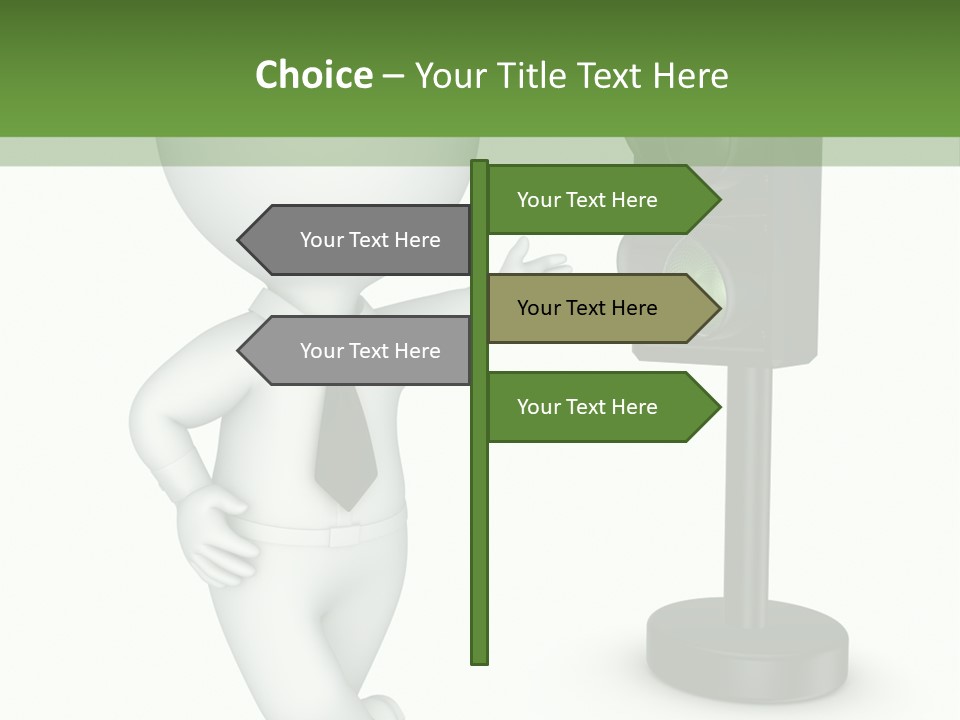 Transport Concept Stoplight PowerPoint Template