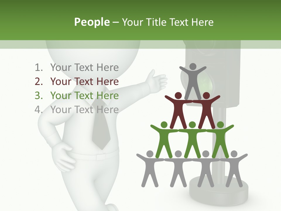 Transport Concept Stoplight PowerPoint Template