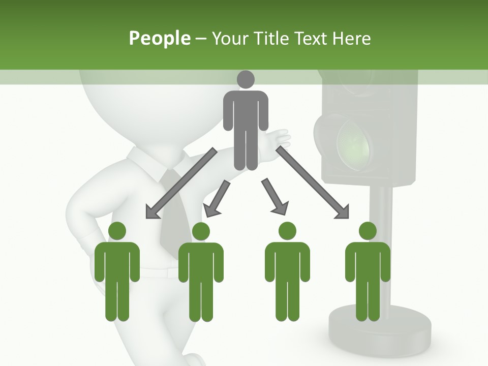 Transport Concept Stoplight PowerPoint Template