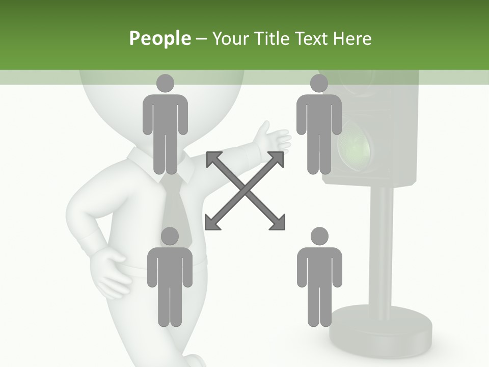 Transport Concept Stoplight PowerPoint Template