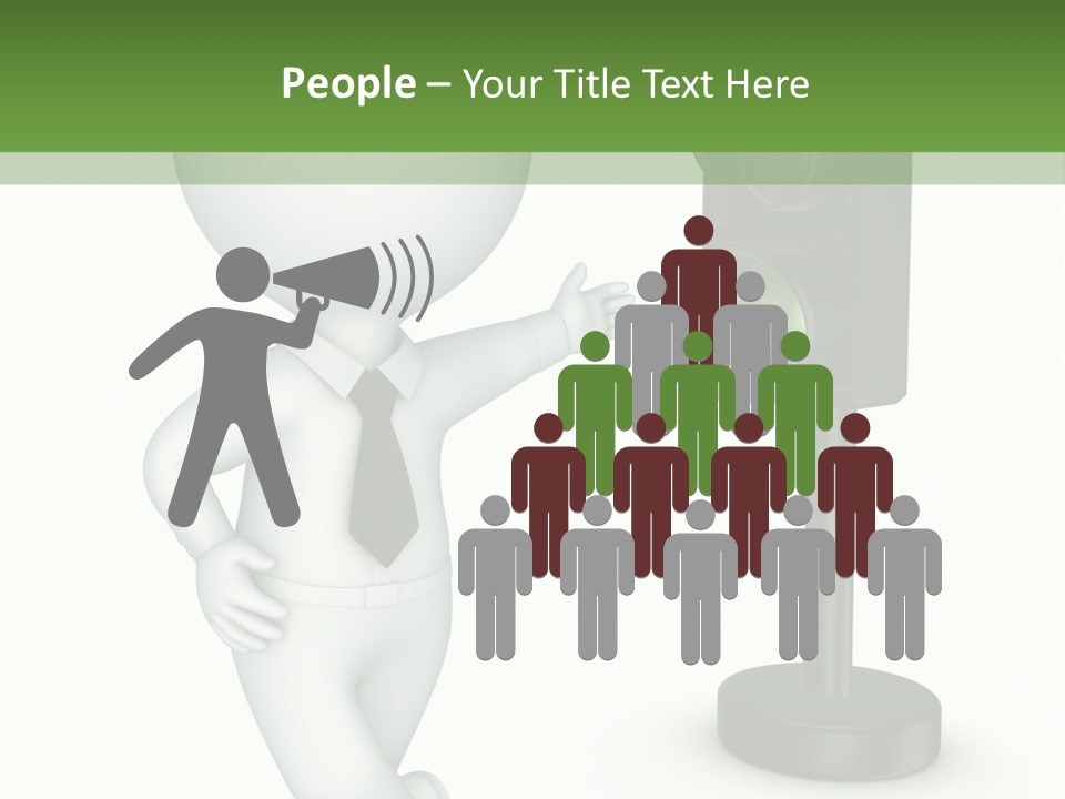 Transport Concept Stoplight PowerPoint Template