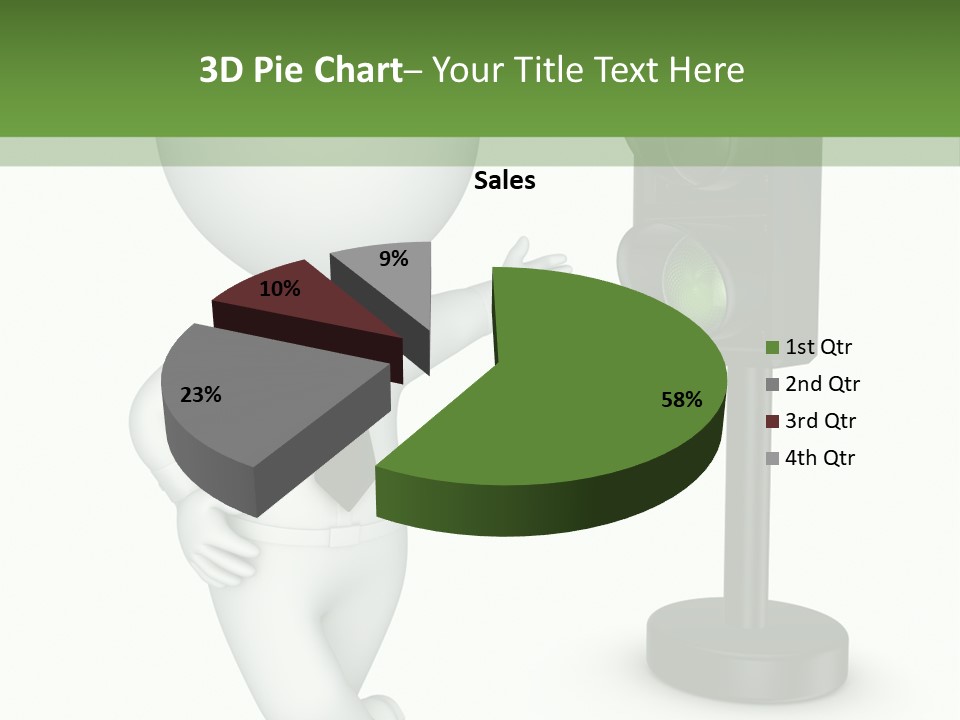 Transport Concept Stoplight PowerPoint Template