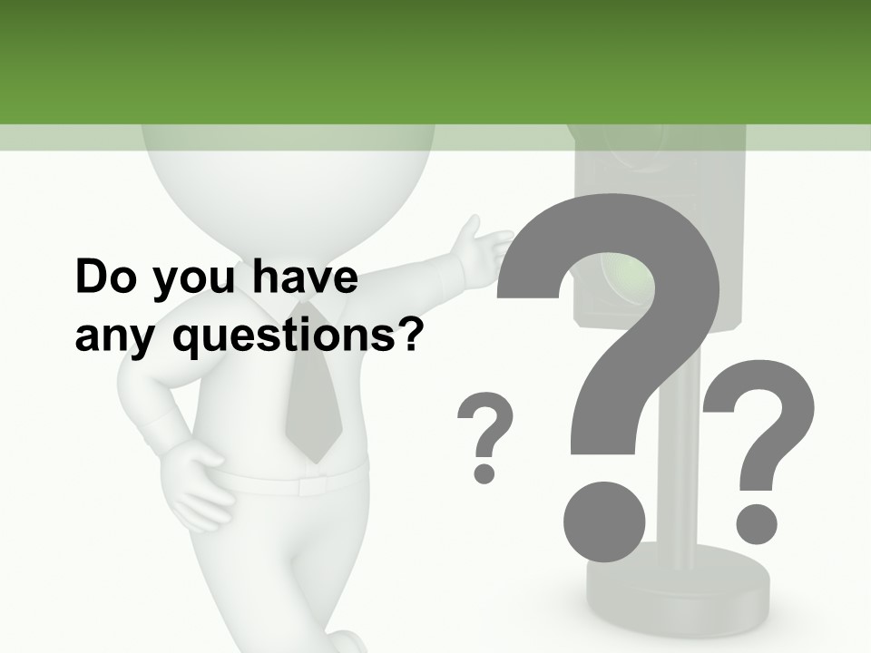 Transport Concept Stoplight PowerPoint Template