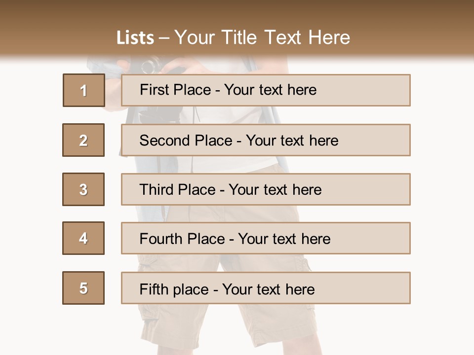 Holding Person Energy PowerPoint Template