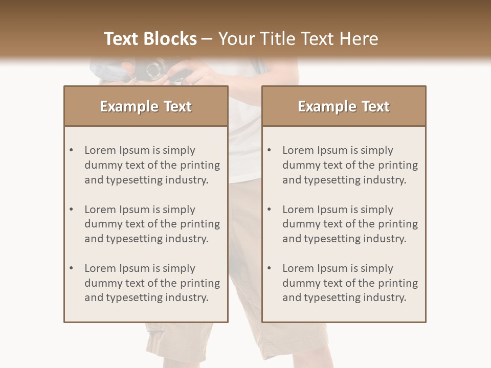 Holding Person Energy PowerPoint Template