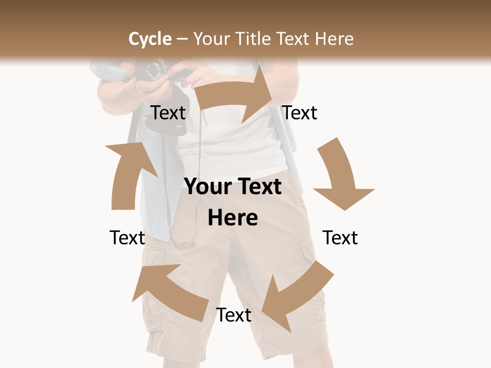 Holding Person Energy PowerPoint Template