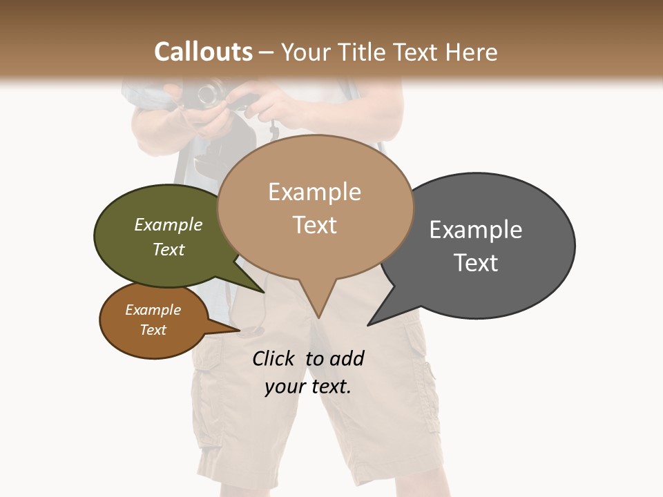 Holding Person Energy PowerPoint Template