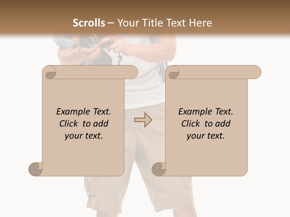 Holding Person Energy PowerPoint Template