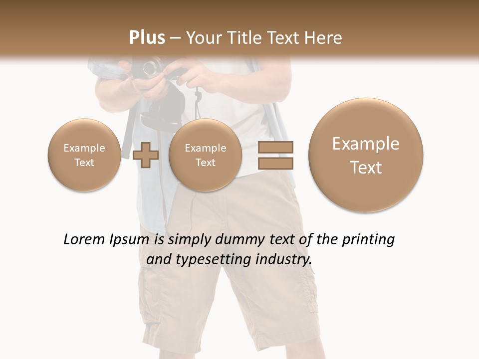 Holding Person Energy PowerPoint Template