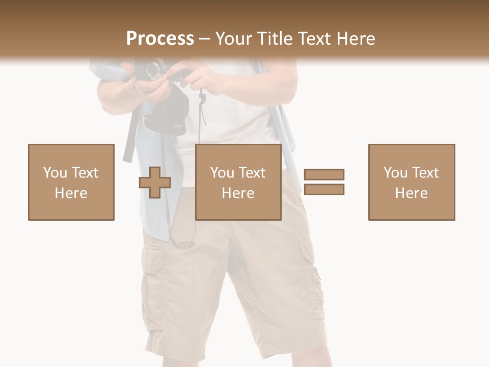 Holding Person Energy PowerPoint Template