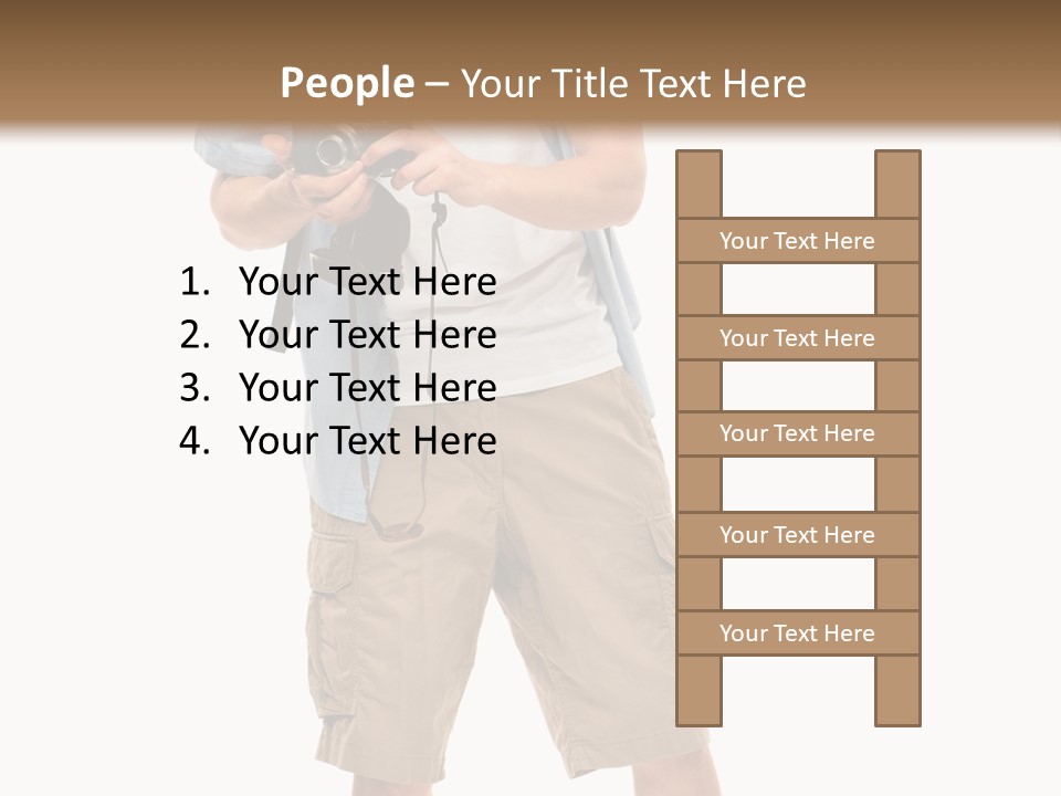 Holding Person Energy PowerPoint Template